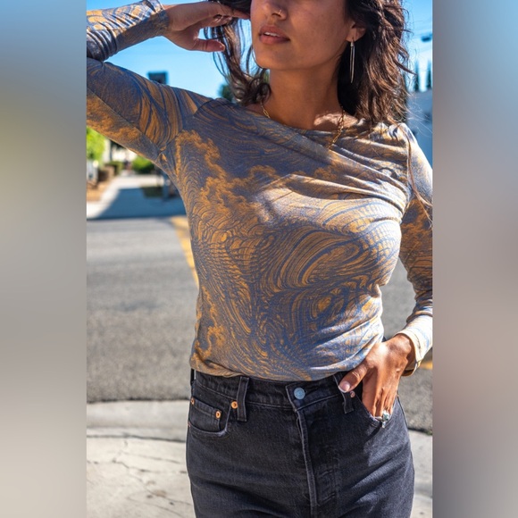 NWOT Paloma Wool Aurea Turnaround Top - Medium Light Blue - Picture 6 of 8